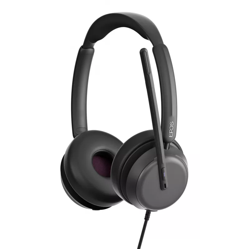 EPOS IMPACT 860T DUO MS austiņas ar mikrofonu un vadu, USB-A/USB-C, melnas