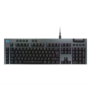 Bezvadu tastatūra LOGITECH G915 X USB-A zema profila spēļu tastatūra, taustes, melna, Azerty Fr