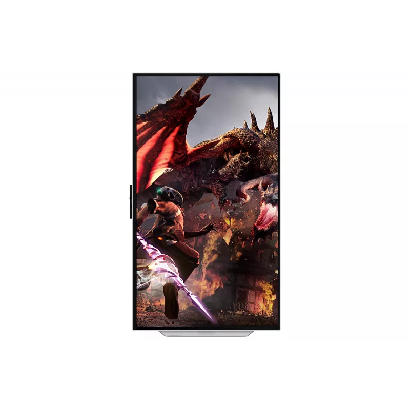 Samsung G80SD datora monitors 81,3 cm (32 collu) 3840 x 2160 pikseļi 4K Ultra HD OLED Sudrabs