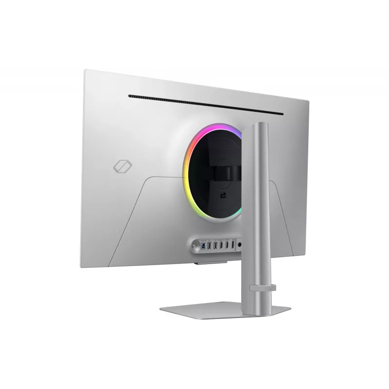 Samsung G80SD datora monitors 81,3 cm (32 collu) 3840 x 2160 pikseļi 4K Ultra HD OLED Sudrabs