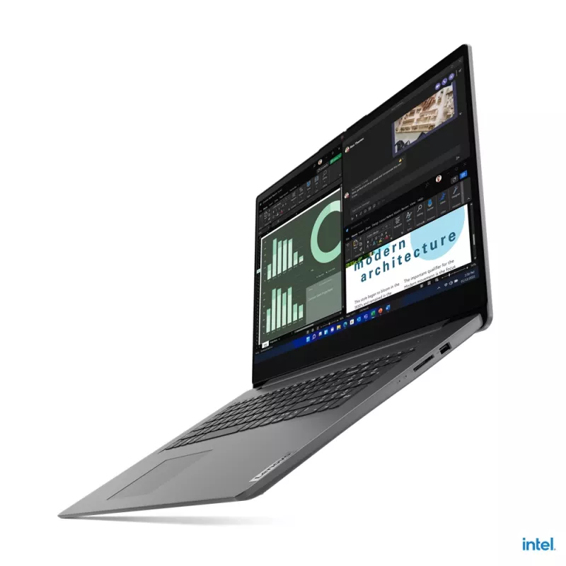 Lenovo V17 G4 IRU Intel® U U300 17,3 collu FHD klēpjdators, 8 GB DDR4, 512 GB SSD, Wi-Fi 6, Windows 11 Home, pelēks