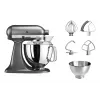 Virtuves kombains KITCHENAID Artisan 300 W 4.8 L Nerūsējošā tērauda bļoda Sudrabs