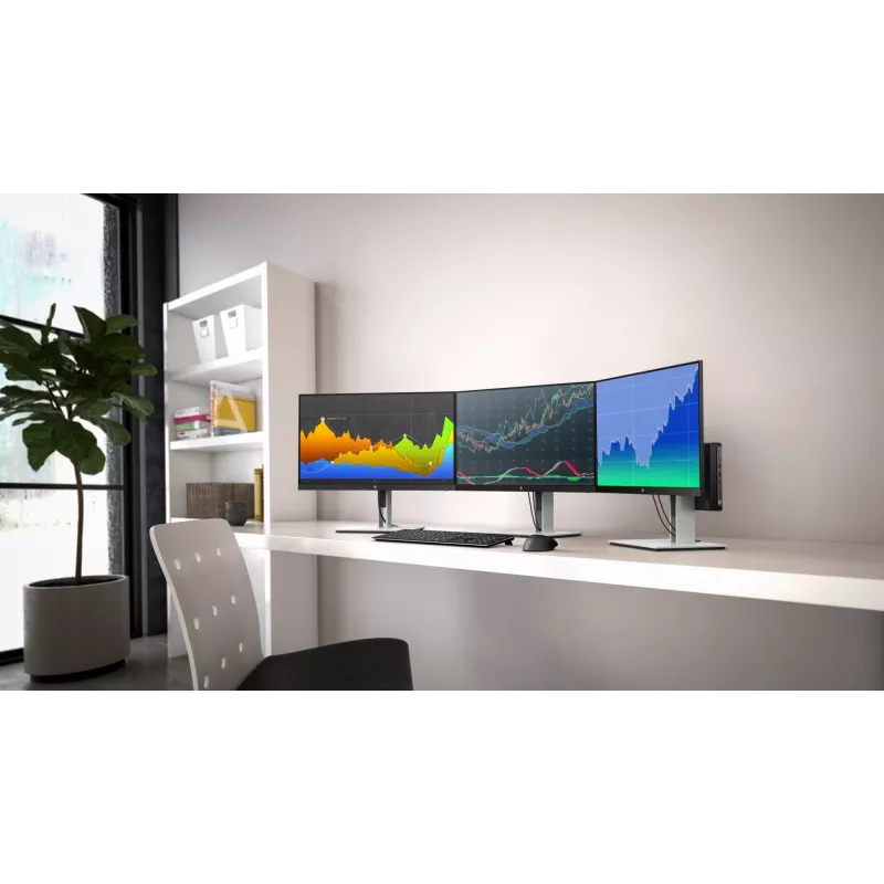 HP E24 G4 FHD monitors, 60.5 cm (23.8 collas), 1920 x 1080 pikseļi, Full HD, LCD, 5 ms, Melns