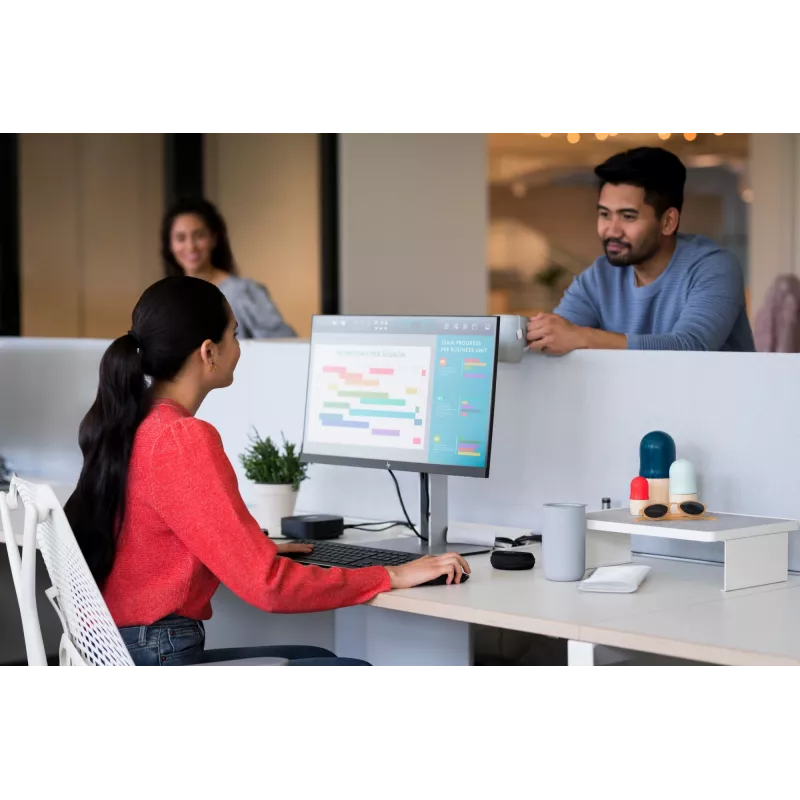 HP E24 G4 FHD monitors, 60.5 cm (23.8 collas), 1920 x 1080 pikseļi, Full HD, LCD, 5 ms, Melns