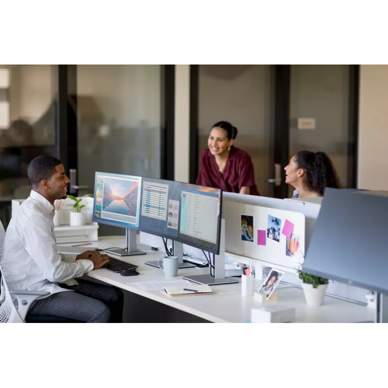HP E24 G4 FHD monitors, 60.5 cm (23.8 collas), 1920 x 1080 pikseļi, Full HD, LCD, 5 ms, Melns