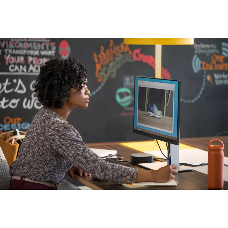 HP E24 G4 FHD monitors, 60.5 cm (23.8 collas), 1920 x 1080 pikseļi, Full HD, LCD, 5 ms, Melns