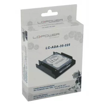 LC-POWER Cietā diska adapteris 2x 2.5″ uz 3.5″, melns - LC-D-35-225