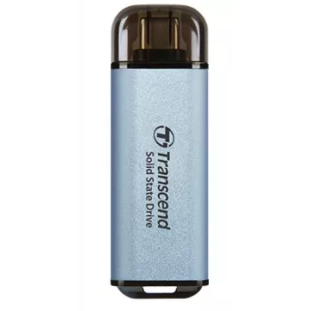 TRANSCEND ESD300C 1TB pārnēsājams SSD - USB Type-C - 3D NAND Flash - debeszils