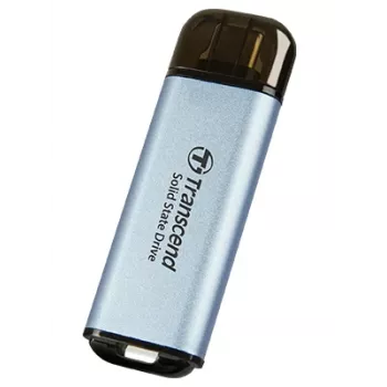 TRANSCEND ESD300C 1TB pārnēsājams SSD - USB Type-C - 3D NAND Flash - debeszils