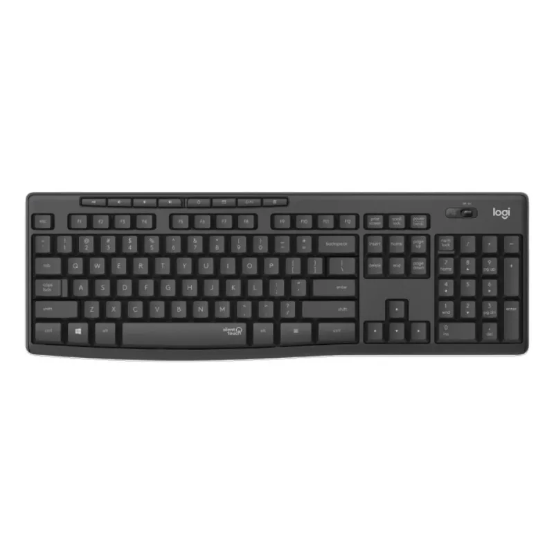 LOGITECH MK295 Klusais Bezvadu Tastatūras un Peles Komplekts - Grafīts - Qwertz Šveices/Luksemburgas