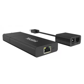Yealink USB2CAT5E-EXT tīkla raidītājs un uztvērējs, melns