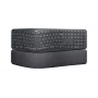 LOGITECH Ergo K860 - Bezvadu dalītā tastatūra Business Graphite Qwerty US Int'l