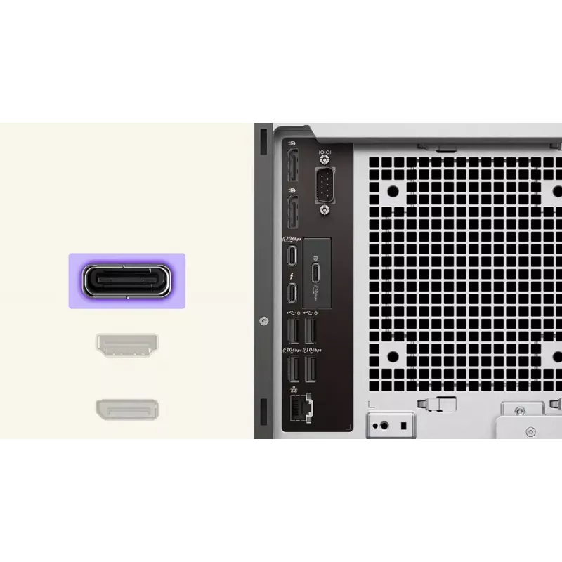 DELL Pro Max FCT2250 T2 Intel Core Ultra 9 285K 64 GB DDR5-SDRAM 1 TB SSD Windows 11 Pro Tower PC Melns