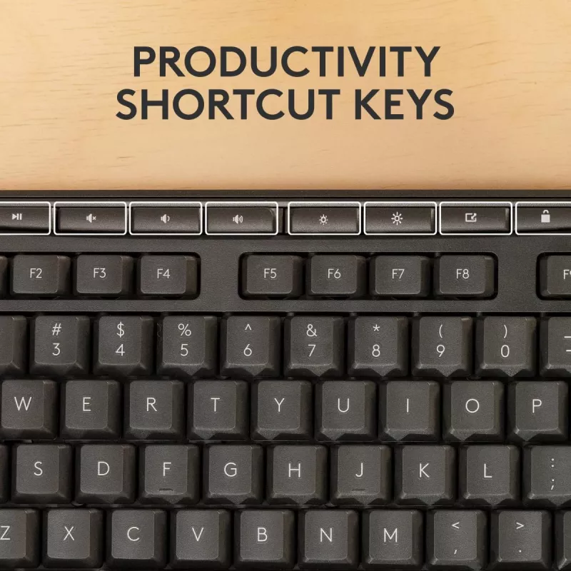 Logitech MK370 Combo for Business pilna izmēra bezvadu tastatūra un pele