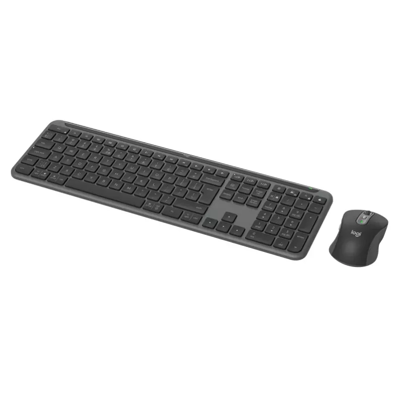 Logitech Signature Slim Combo MK950 - Bezvadu tastatūra un pele - Grafīts - QWERTY US/Starptautiskais