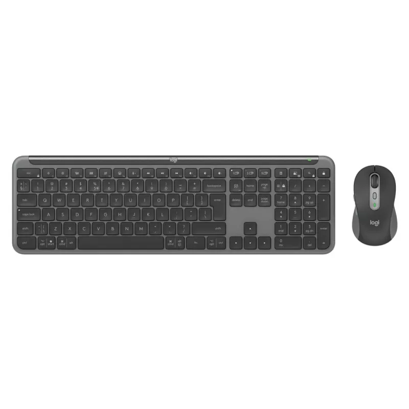 Logitech Signature Slim Combo MK950 - Bezvadu tastatūra un pele - Grafīts - QWERTY US/Starptautiskais