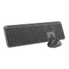 Logitech Signature Slim Combo MK950 - Bezvadu tastatūra un pele - Grafīts - QWERTY US/Starptautiskais