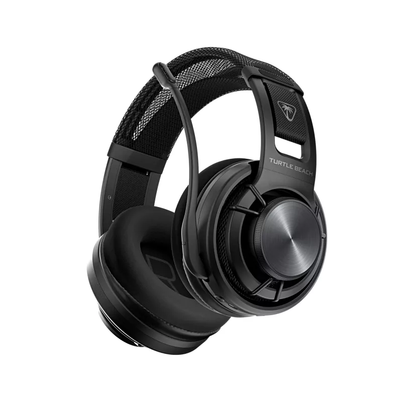 Turtle Beach Atlas Air bezvadu atvērtā tipa spēļu austiņas PC ar 24 bitu augstas precizitātes audio, apraides klases mikrofonu, peldošu austiņu kausu, atmiņas putu spilventiņiem un Bluetooth