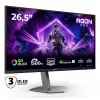 AOC AGON PRO AG276QKD2 datora monitors 67,3 cm (26,5 collu) 2560 x 1440 pikseļi Quad HD QD-OLED Melns, Pelēks