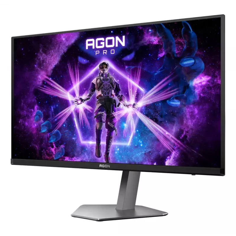 AOC AGON PRO AG276QKD2 datora monitors 67,3 cm (26,5 collu) 2560 x 1440 pikseļi Quad HD QD-OLED Melns, Pelēks