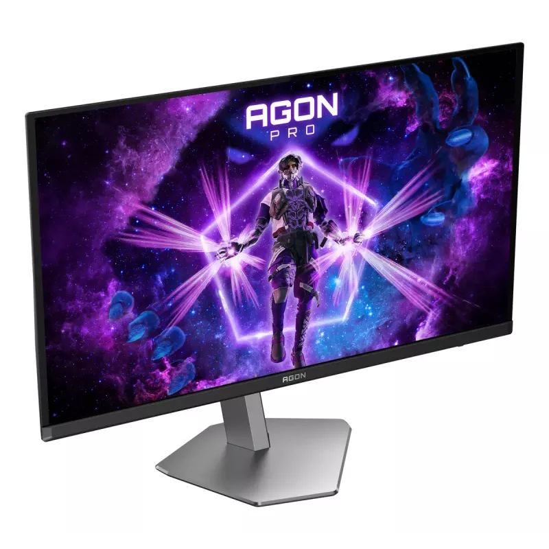 AOC AGON PRO AG276QKD2 datora monitors 67,3 cm (26,5 collu) 2560 x 1440 pikseļi Quad HD QD-OLED Melns, Pelēks