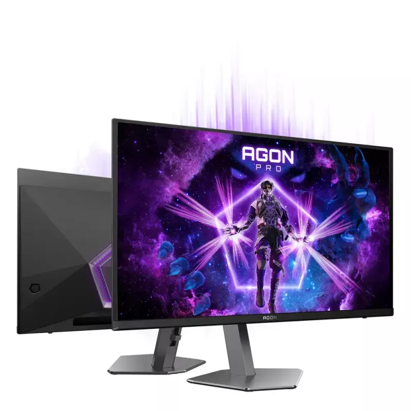 AOC AGON PRO AG276QKD2 datora monitors 67,3 cm (26,5 collu) 2560 x 1440 pikseļi Quad HD QD-OLED Melns, Pelēks