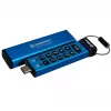 Kingston Technology IronKey 64GB USB-C taustiņu paneļa 200C, FIPS 140-3 Lvl 3 AES-256