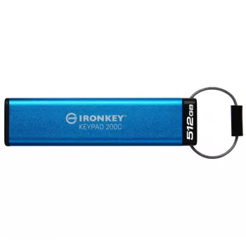 Kingston Technology IronKey 512GB USB-C taustiņu disks Keypad 200C, FIPS 140-3 Lvl 3 AES-256
