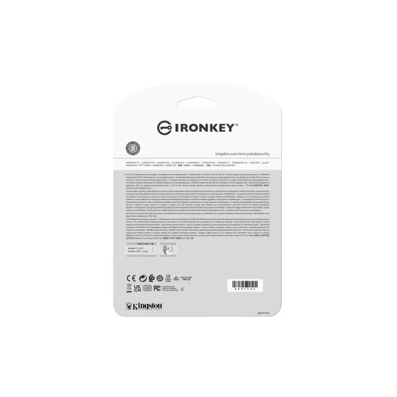 USB zibatmiņa Kingston 32GB USB Type-A IronKey Vault Privacy 50