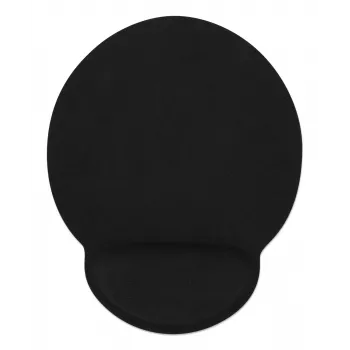 Manhattan Wrist Gel Support Pad un Peles Paliktnis, Melns, 241 × 203 × 40 mm, neslīdoša pamatne, Mūža garantija, Kartona iepakojums
