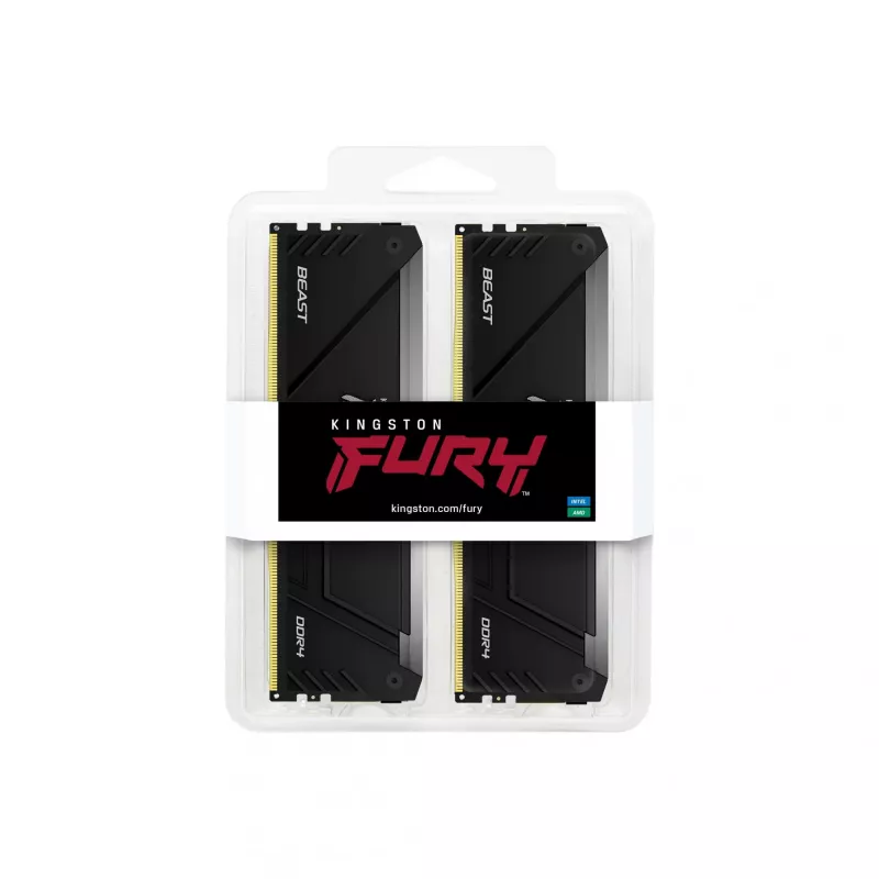 Kingston Technology FURY Beast 16GB 3600MT/s DDR4 CL17 DIMM (2 moduļu komplekts) RGB