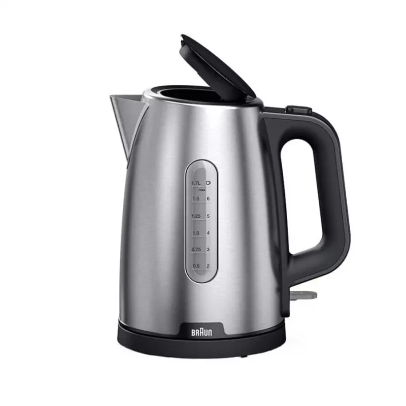 Braun PurShine WK102AI-WK1500BK elektriskā tējkanna 1.7 L 2200 W Melna, Nerūsējošais tērauds