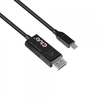 CLUB3D USB-C uz DisplayPort 1.4 kabelis 8K60Hz vīriešu/vīriešu 1.8m