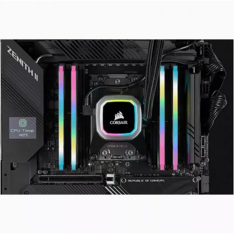 CORSAIR Vengeance RGB Pro SL 64GB (4 x 16GB) DDR4 3200MHz C16 atmiņas komplekts melns