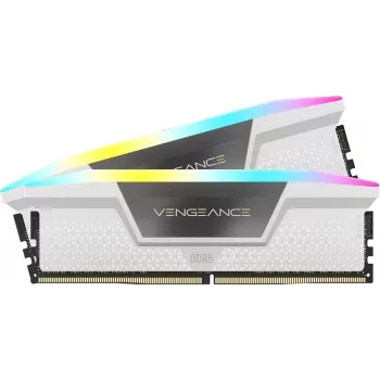 CORSAIR Vengeance RGB 32GB (2x16GB) DDR5 5200MHz CL40 atmiņas komplekts - Balts