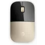 HP Z3700 Gold Bezvadu Pele, Ambidextra, Optiskā, RF Bezvadu, 1200 DPI, Zelts
