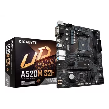 Mātesplate GIGABYTE A520M S2H – AM4, AMD Ryzen 5000, DDR4, micro ATX