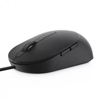 DELL Pro Vadu Pele - MS3220 - Melna, Ambidextra, Lāzera, USB Type-A, 3200 DPI, 2 ms, Melna