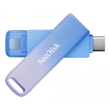 WESTERN DIGITAL SanDisk Creator Phone Drive 128GB USB zibatmiņa USB-C/Lightning - Zila