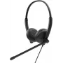 DELL WH125 austiņas ar mikrofonu, vadu, USB-A, melnas