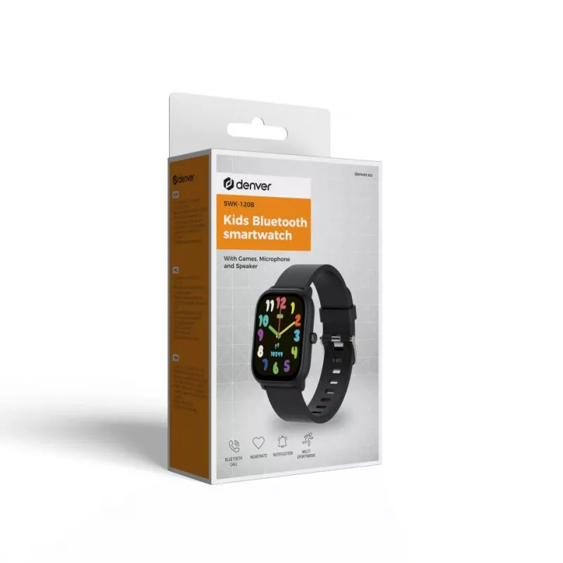 DENVER ELECTRONICS Bērnu viedpulkstenis SWK-120 Melns