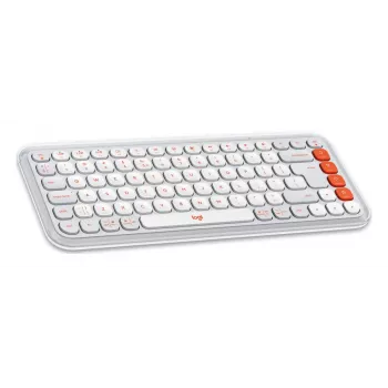 Logitech POP Icon Combo tastatūra un pele Bluetooth QWERTY US International oranžs balts