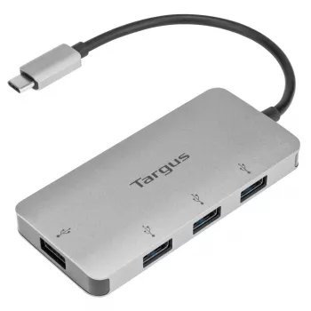 Targus ACH226EU USB-C uz 4 portu USB-A 3.0 centrmezgls, sudrabs