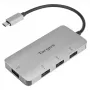Targus ACH226EU USB-C uz 4 portu USB-A 3.0 centrmezgls, sudrabs