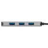 Targus ACH226EU USB-C uz 4 portu USB-A 3.0 centrmezgls, sudrabs