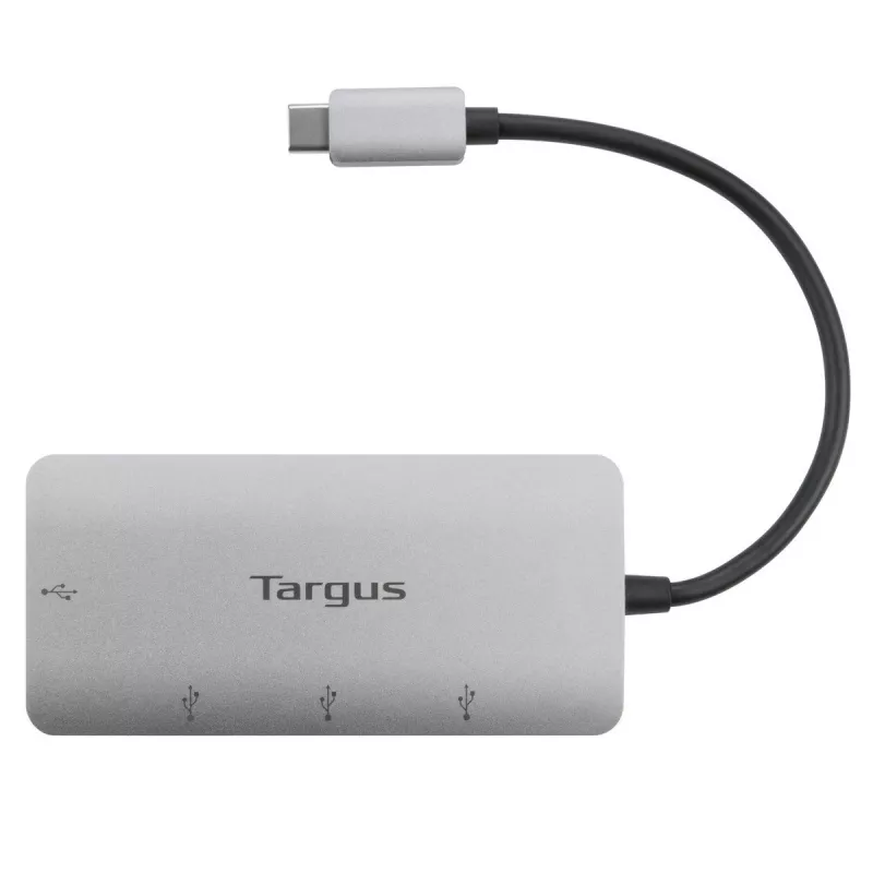 Targus ACH226EU USB-C uz 4 portu USB-A 3.0 centrmezgls, sudrabs