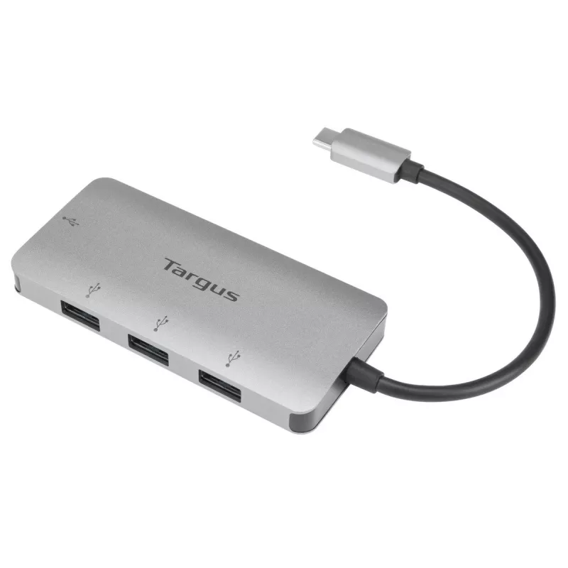Targus ACH226EU USB-C uz 4 portu USB-A 3.0 centrmezgls, sudrabs
