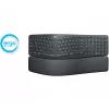 LOGITECH Ergo K860 - Bezvadu dalītā tastatūra, grafīta, Qwertz Šveices