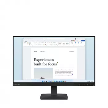 Lenovo L24-4e datora monitors 60.5 cm (23.8 collas) 1920 x 1080 pikseļi Full HD LCD Melns