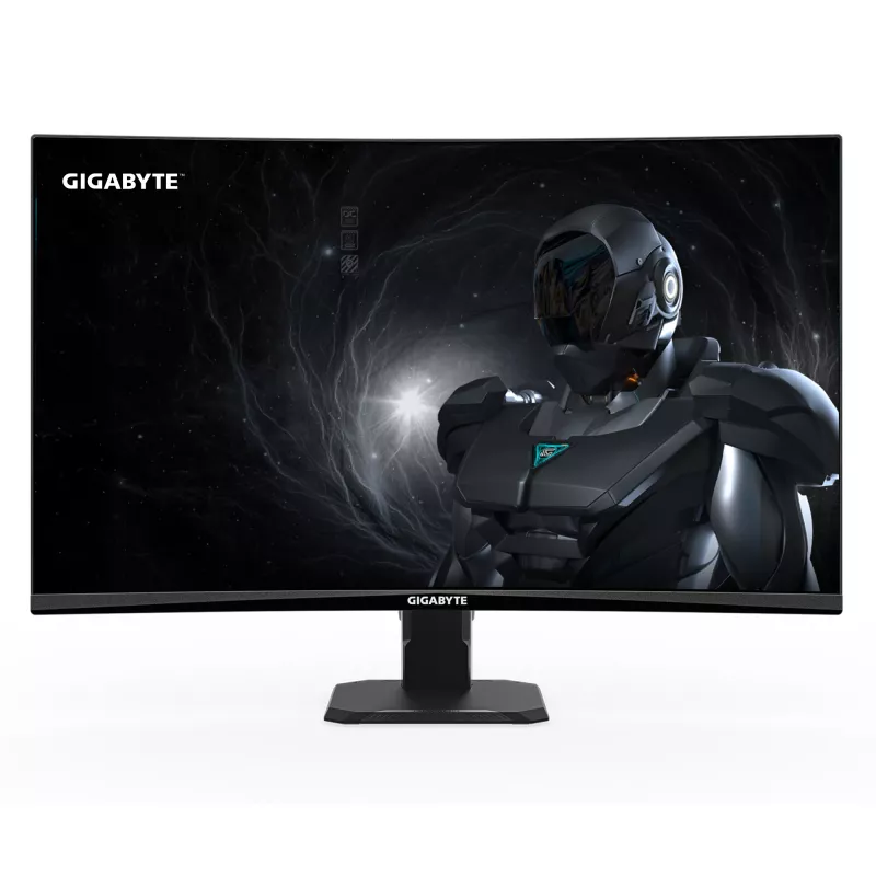 GIGABYTE GS27FC2 27 inch FHD Izliekts Spēļu Monitors - 1920 x 1080, 240Hz, 1ms, 350 cd/m², HDR Ready, HDMI 2.0, Displayport 1.4
